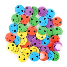 Classmates Smiley Face Badges - 25mm - Pack of 40
